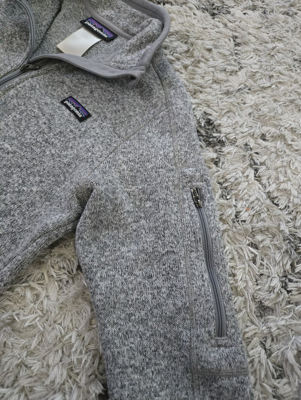 Patagonia Heather Gray Quarter-Zip Fleece Pullover - Picture 3 of 3